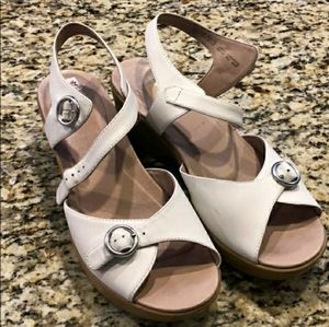 Dansko White Sandals Sz 42
